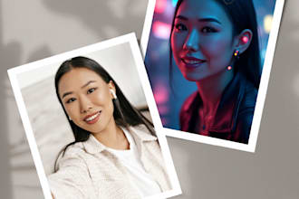 turn your selfie into a portrait art for a trendy profile picture