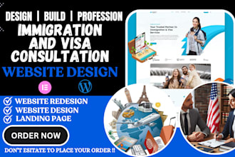 design immigration and visa consultation website visa application website