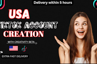 create USA tiktok account, tiktok US account USA tiktok creativity program beta