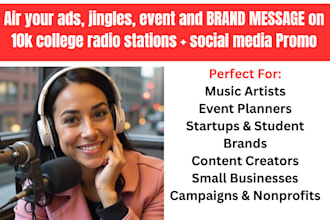 air your ads jingles event and brand message on college radio stations worldwide