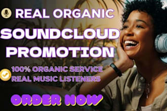 viral organic track promotion for soundcloud track and music