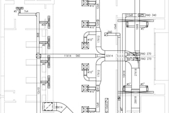 draw mep drawings, electrical, hvac and plumbing drawings