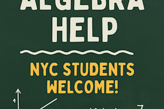 tutor algebra and pre algebra for NYC