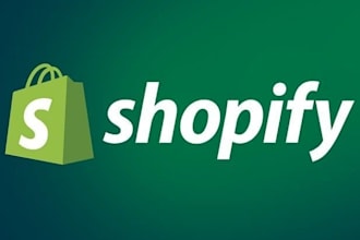 create shopify logo and hero background banner