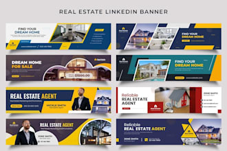 design a professional linkedin banner