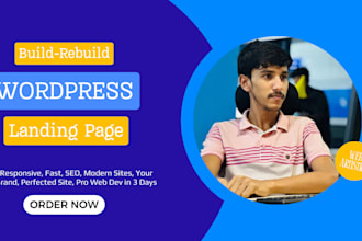 revamp or redesign your landing page using elementor