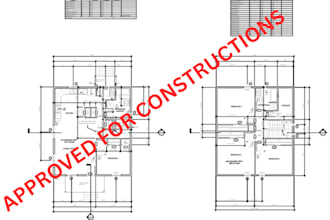design architectural floor plans, site plans in revit for city permit