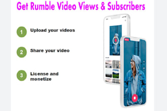 promote your rumble channel to get real video views and subscribers