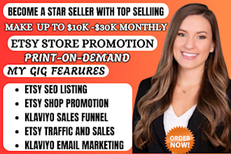 design etsy digital product etsy shop setup print on demand stan store listing