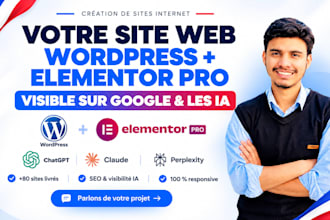 créer votre site internet wordpress elementor pro visible sur google et ia