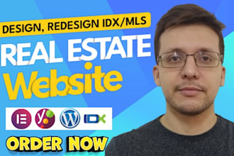 do SEO optimized real estate idx mls agent website or landing page