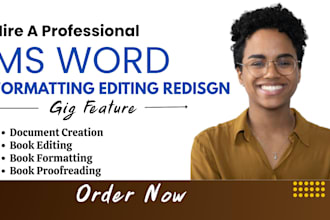 do ms word document formatting, designing, editing, file conversions, cover page