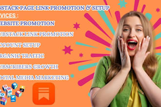 do organic substack promotion, substack page link promotion to active audience