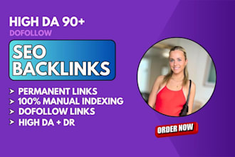 deliver high PR da 90 plus SEO dofollow backlinks to improve ranking