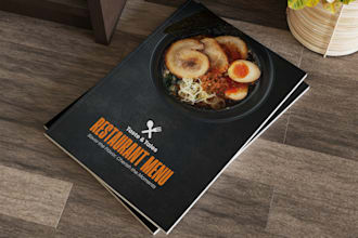 design restaurant menus, food menus, digital menus, menu boards, food flyers