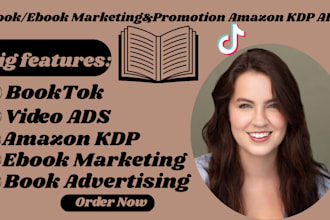 promote your book on my booktok page with engaging video ads amazon KDP