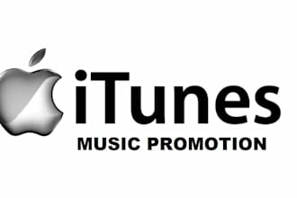 do 30 days itunes music promotion, spotify music, tidal music to active audience