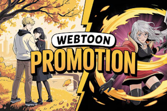 promote your webtoon, webcomic promotion,   tapas, comic, voyceme, manga