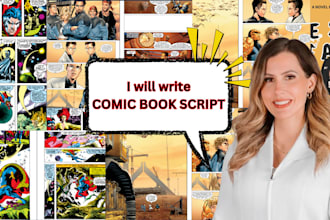 write comic book script webtoon draw manga illustration graphic novel for you