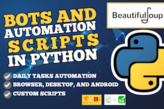 do python web automation bot python script web scraping ai automation ocr task