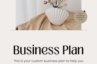 write a startup small business plan
