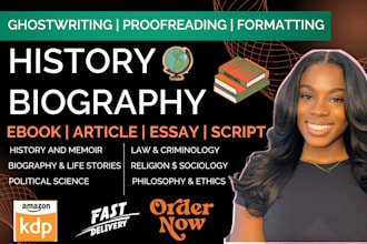 ghostwrite history ebook biography ebook writer american history sociology art