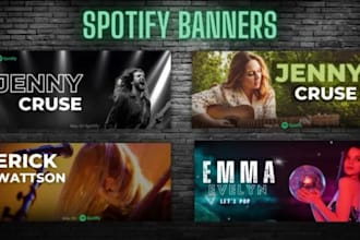 design professional shopify artist banner in 48 hrs