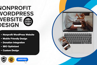 design a donation ready nonprofit website that inspire trust