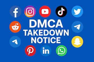 delete defamatory negative copyright mass report,ig,fb,reddit,yt,tiktok by dmca