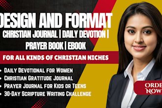 design, format christian journal daily devotion prayer book ebook book cover