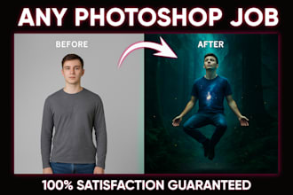 do photoshop editing, photo manipulation and object remove from image