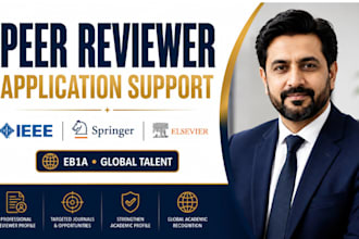 apply as peer reviewer in ieee springer elsevier for eb1 eb1a global talent visa