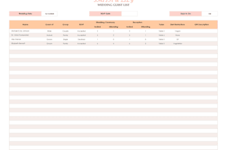 create a wedding guestlist and rsvp tracker