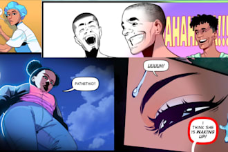 do graphic novel comics, manga comic illustration, comic strip, comic page book