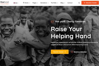 nonprofit, charity, ngo, 501c3, donation, non profit website on wordpress, wix