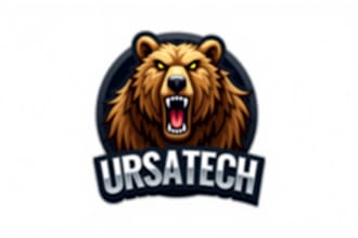 do grizzly bear mascot logo design
