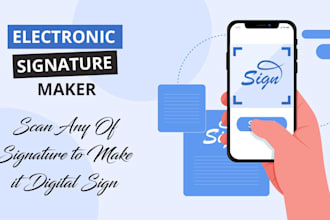 create electronic signature from your handwritten signature