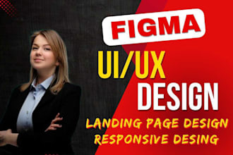 do UI UX figma landing page design, xd for ios or android
