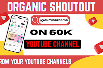 promote youtube channel, shoutout promotion to reach 20k audience