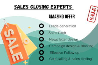 be your sales closer sales rep sales person virtual assistance sales agent