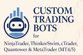 create ninjatrader bot for ctrader, metatrader mt4 mt5, quantower