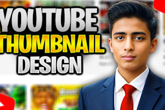 design youtube thumbnail in iman gadzhi style in 5 hours