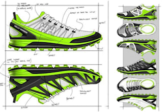 make a custom shoe sneakers footwear design for manufacture