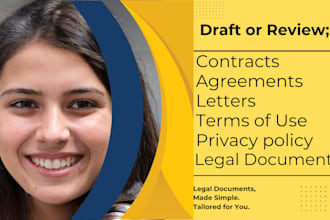 be your lawyer to write contracts, agreements and legal documents for you