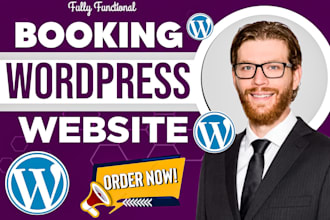 build wordpress booking website, wordpress membership website, wordpress booking