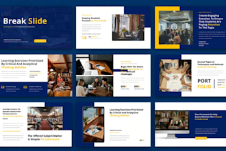 design education business powerpoint presentation ppt slides canva presentation