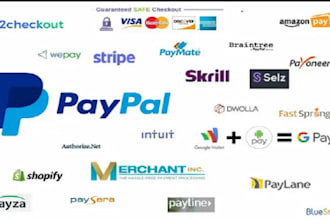 create US mercury bank paypal stripe for llc  shopify payment