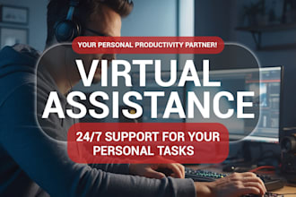 be creative virtual assistant, personal executive va, social media admin, canva