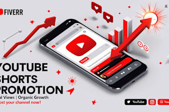 do organic youtube shorts promotion to increase views and grow your channel
