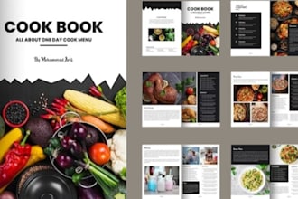 write quality cookbook recipe book cookbook design cookbook formatting, recipes